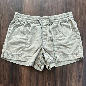 GAP Olive Green Women's Linen Shorts